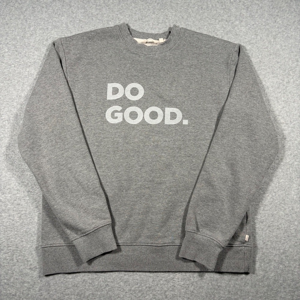 Cotopaxi Do Good Crewneck Sweatshirt Mens Medium Gray Graphic Pullover S22474M